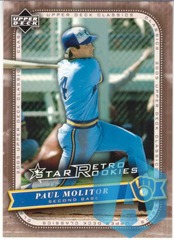 2005 Upper Deck Classics Star Retro Rookies SP #123 Paul Molitor Brewers